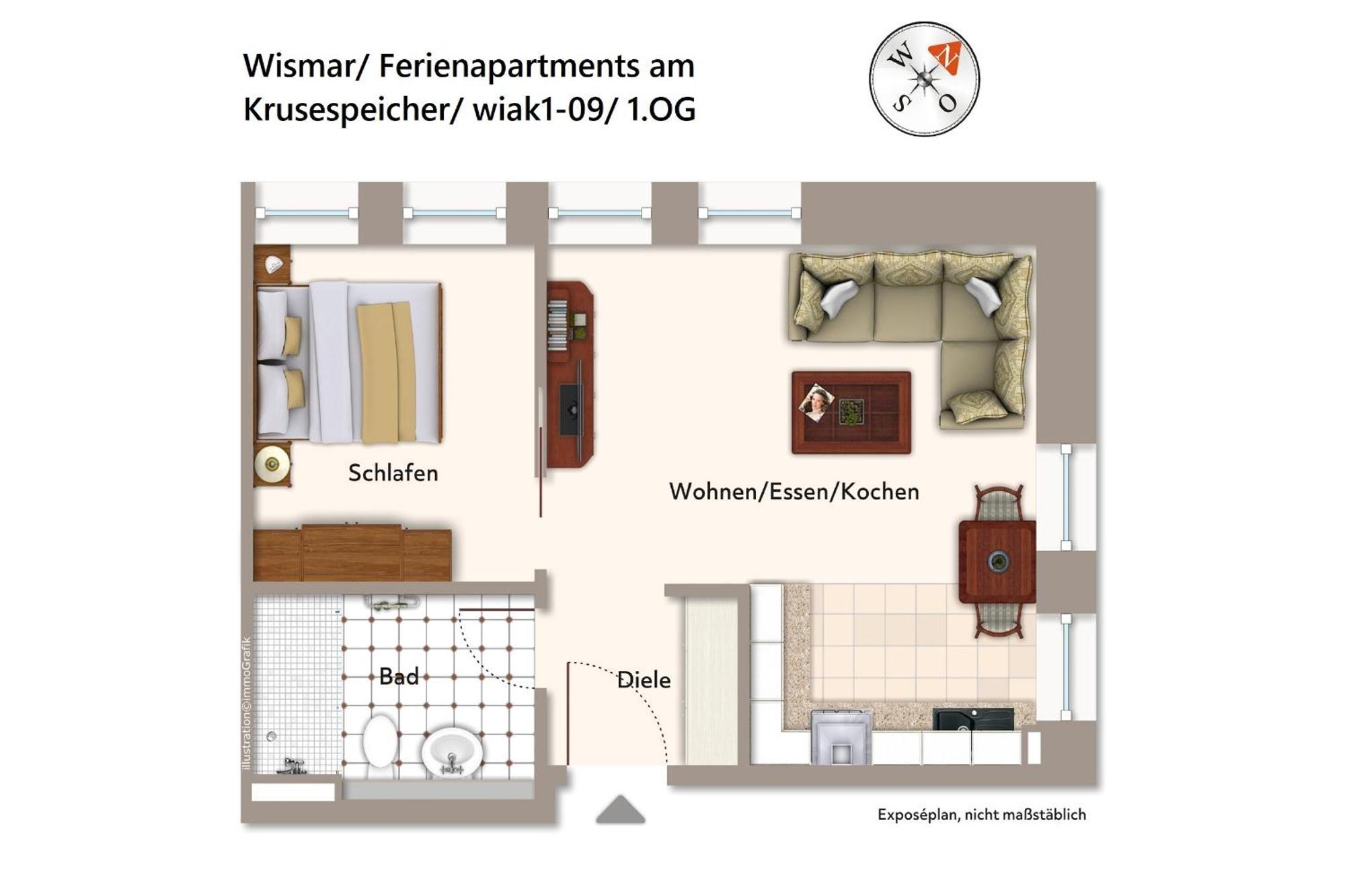 Ferienapartments Am Krusespeicher Ferienapartments Am Krusespeicher 1-09 Wismar Exterior photo